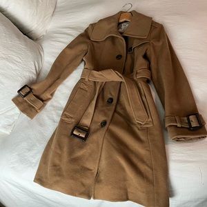 London Fog Cashmere Blend Trench Coat Size Small